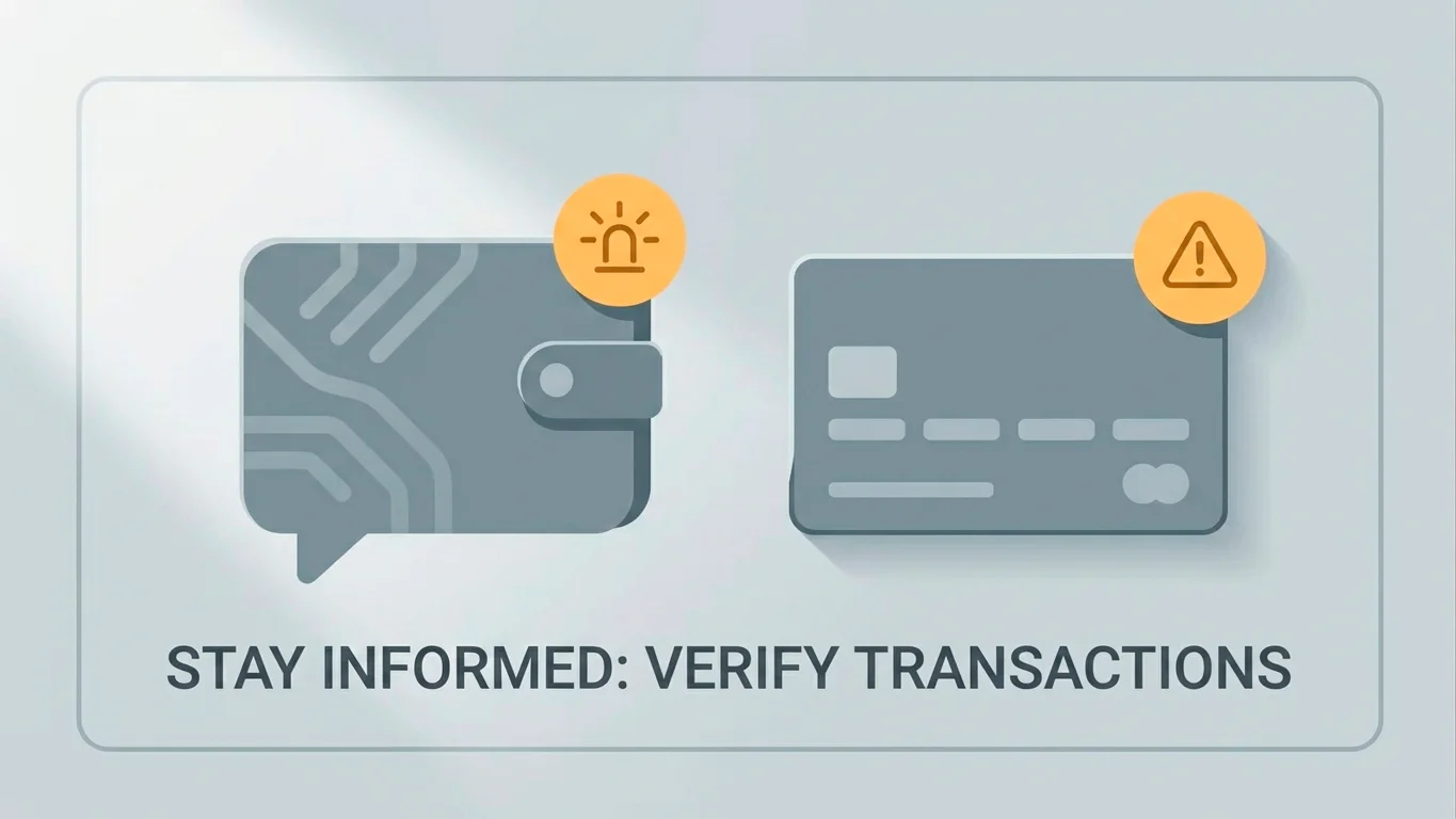 A PayPal-style wallet icon and a credit card each marked with a caution symbol against a UK regulatory backdrop